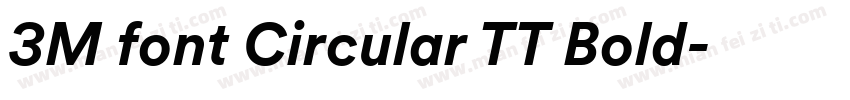 3M font Circular TT Bold字体转换